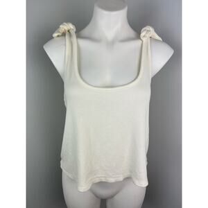 Women's Marine Layer White Lexi Rib Knit Small